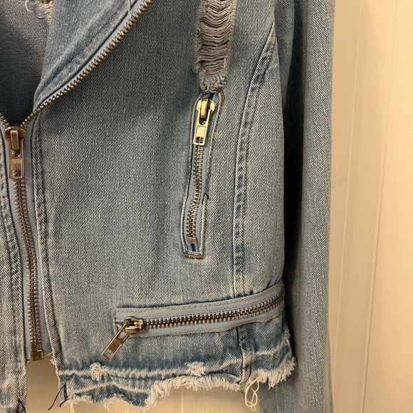 Denim moto jacket - Picture 7 of 8